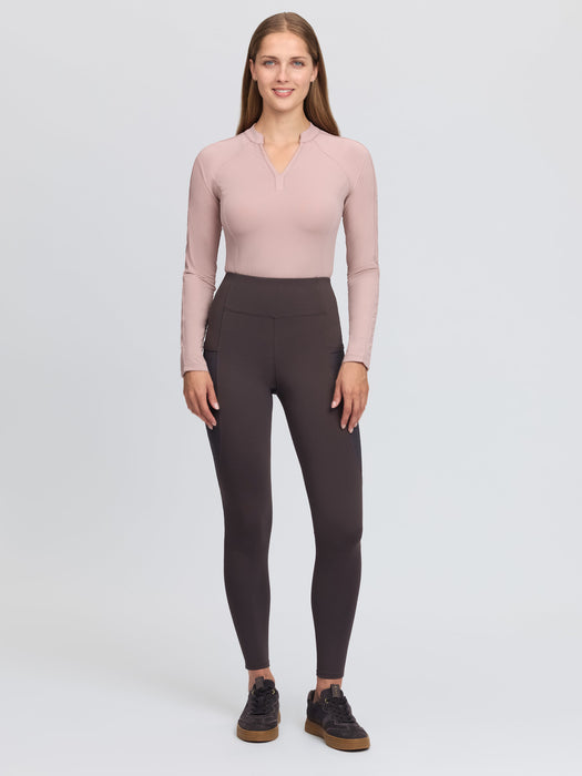 LeMieux Naomi Pull On Full Seat Breeches Cocoa