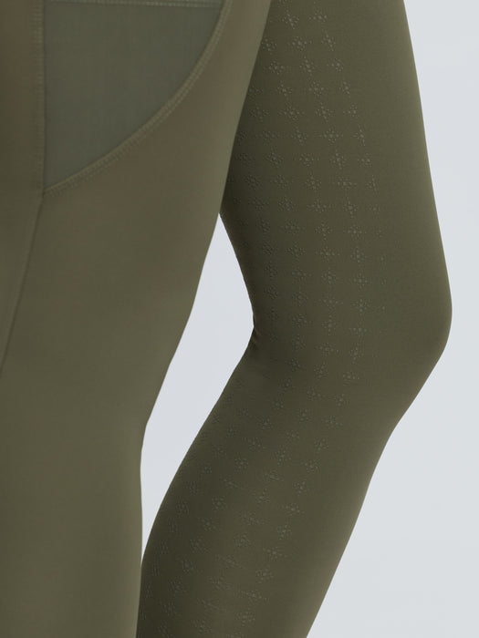 LeMieux Naomi Pull On Full Seat Breeches Willow Green