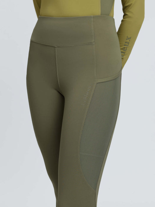 LeMieux Naomi Pull On Full Seat Breeches Willow Green