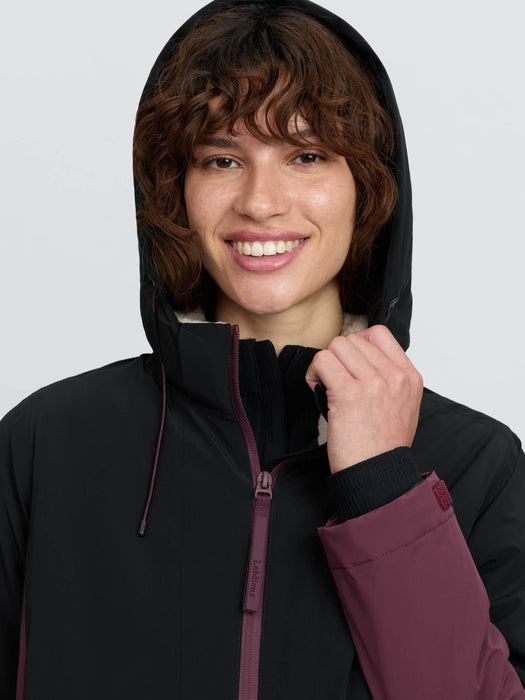 LeMieux Phoebe 1/2 Zip Waterproof Anorak Black & Bramble