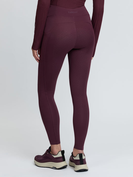 LeMieux Natalie Brushed Pull On Leggings Bramble