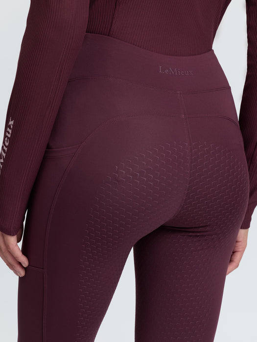 LeMieux Natalie Brushed Pull On Leggings Bramble