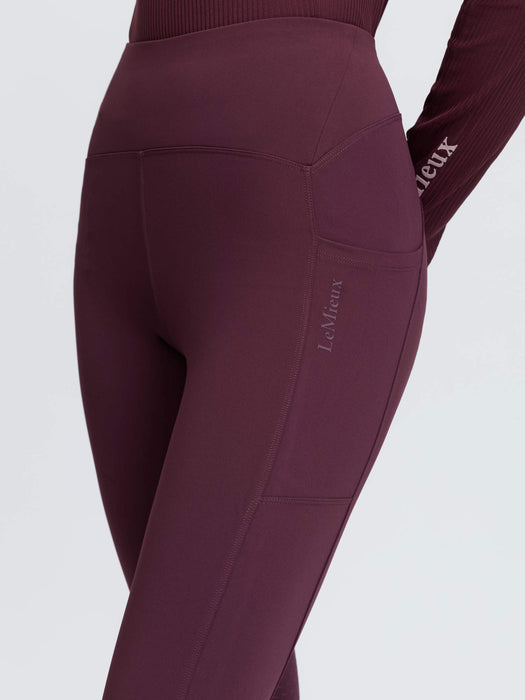 LeMieux Natalie Brushed Pull On Leggings Bramble