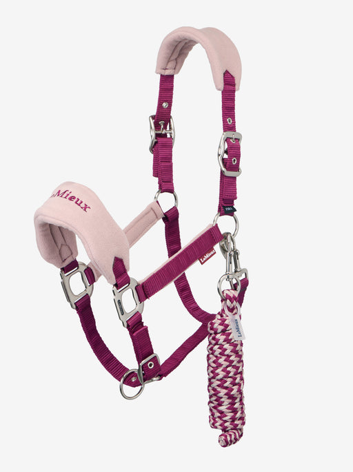 LeMieux Vogue Mini Headcollar & Leadrop Blackberry