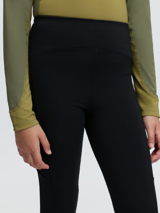 LeMieux Mini Nora Brushed Pull On Leggings Black