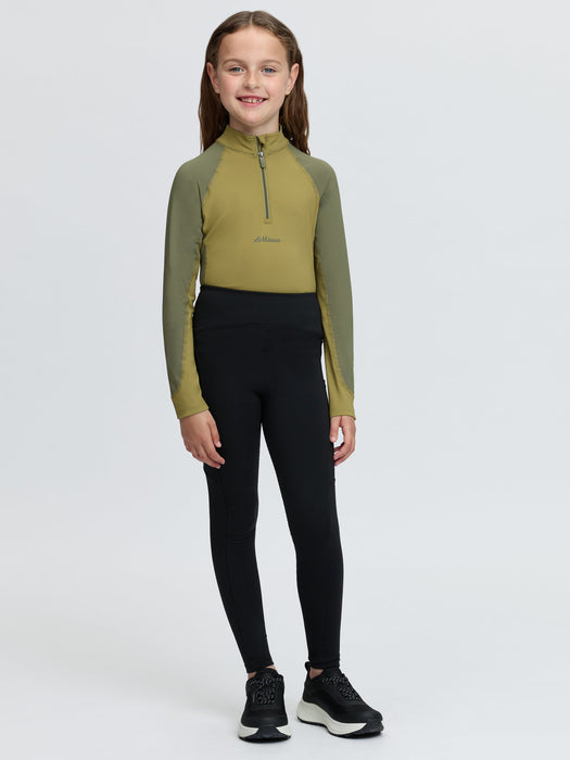 LeMieux Mini Nora Brushed Pull On Leggings Black