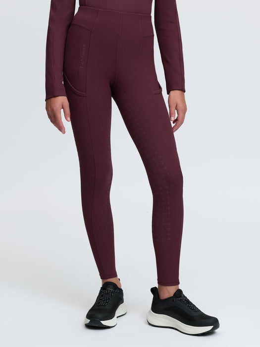 LeMieux Young Rider Orla Ribbed Pull Ons Bramble