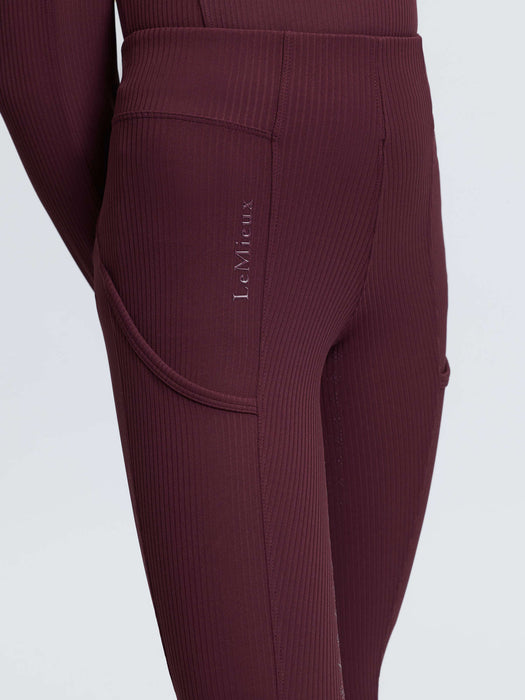 LeMieux Young Rider Orla Ribbed Pull Ons Bramble