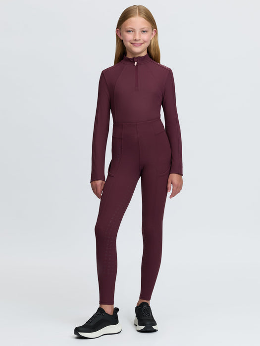LeMieux Young Rider Orla Ribbed Pull Ons Bramble