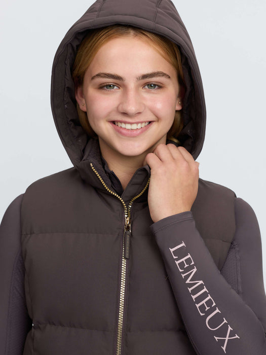 LeMieux Young Rider Joey Hooded Gilet Cocoa
