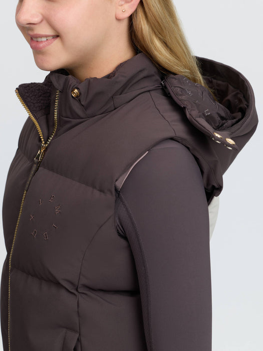 LeMieux Young Rider Joey Hooded Gilet Cocoa