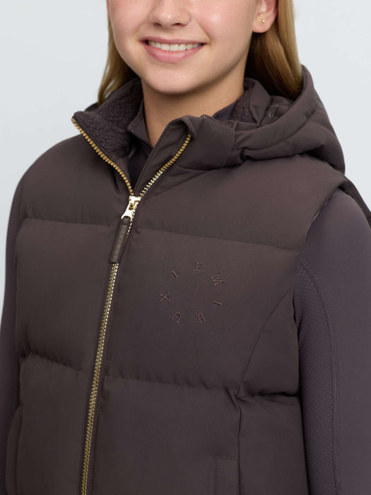 LeMieux Young Rider Joey Hooded Gilet Cocoa