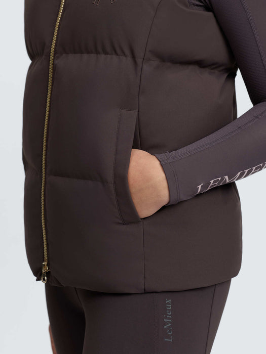 LeMieux Young Rider Joey Hooded Gilet Cocoa