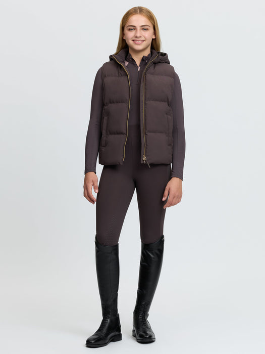 LeMieux Young Rider Joey Hooded Gilet Cocoa