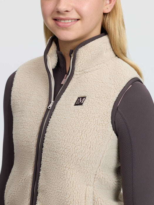LeMieux Young Rider Trinity Teddy Gilet Stone