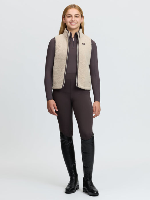 LeMieux Young Rider Trinity Teddy Gilet Stone