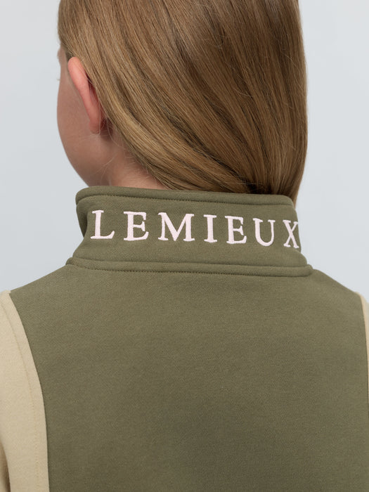 LeMieux Young Rider Viola 1/4 Zip Sweatshirt Willow Green