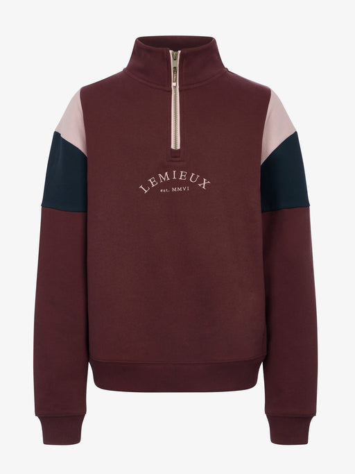 LeMieux Young Rider Viola 1/4 Zip Sweatshirt Bramble