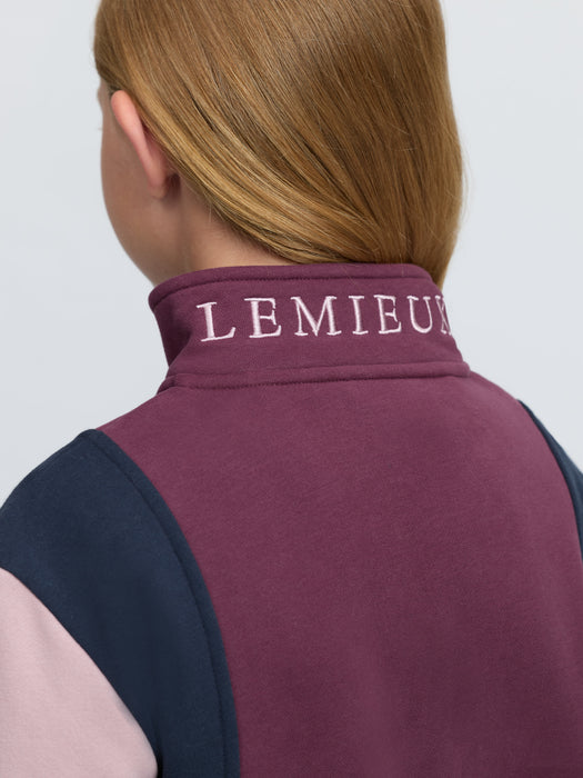 LeMieux Young Rider Viola 1/4 Zip Sweatshirt Bramble