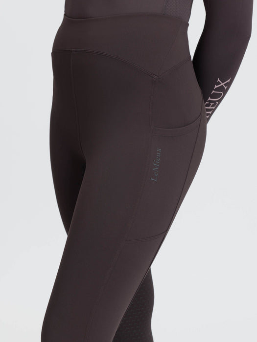 LeMieux Young Rider Nell Brushed Pull On Leggings Cocoa