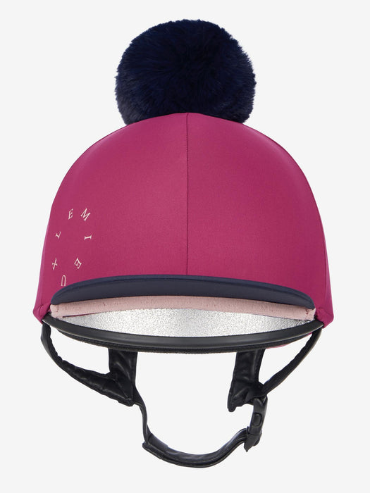 LeMieux Classique Pom Hat Silk Blackberry