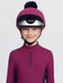 LeMieux Classique Pom Hat Silk Blackberry