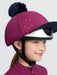 LeMieux Classique Pom Hat Silk Blackberry