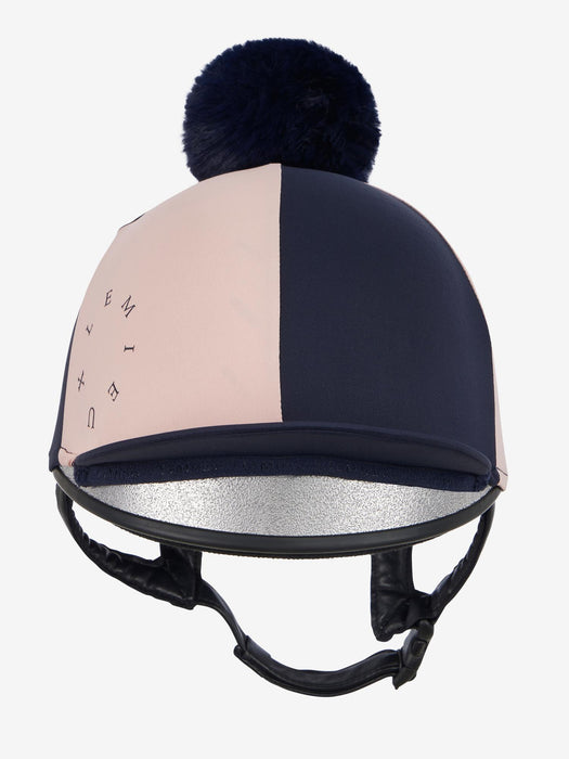 LeMieux Harlequin Hat Silk Navy & Petal