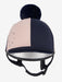LeMieux Harlequin Hat Silk Navy & Petal