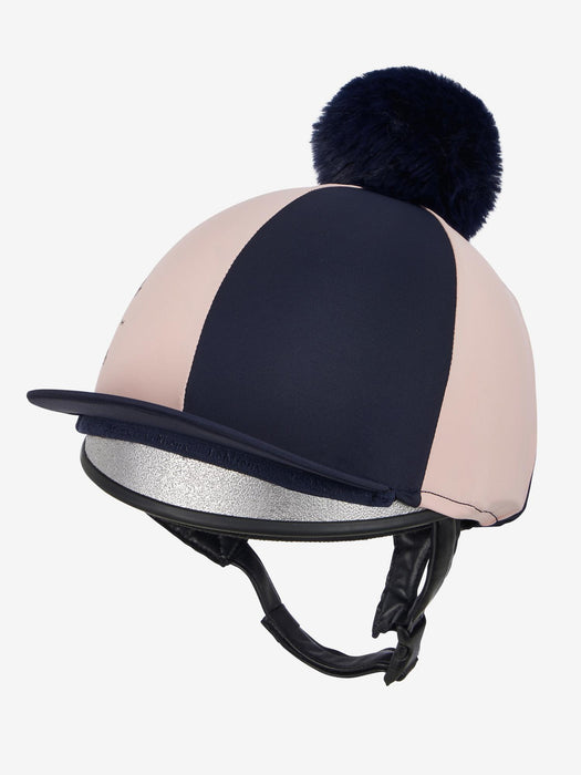 LeMieux Harlequin Hat Silk Navy & Petal