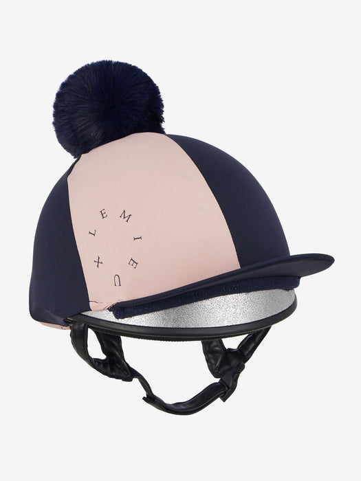 LeMieux Harlequin Hat Silk Navy & Petal