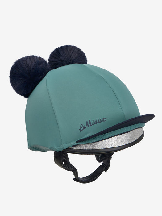 LeMieux Mini Double Pom Hat Navy & Aloe