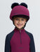 LeMieux Mini Double Pom Hat Silk Blackberry