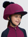LeMieux Mini Double Pom Hat Silk Blackberry