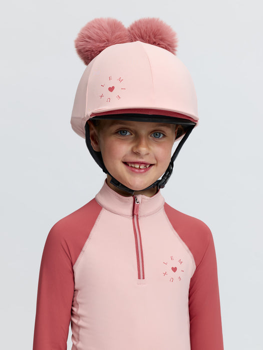 LeMieux Mini Double Pom Hat Silk Petal