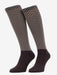 LeMieux Heritage Herringbone Footsie Socks Cocoa