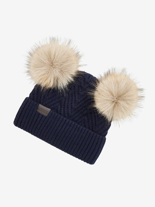 LeMieux Mini Beanie Double Pom Navy