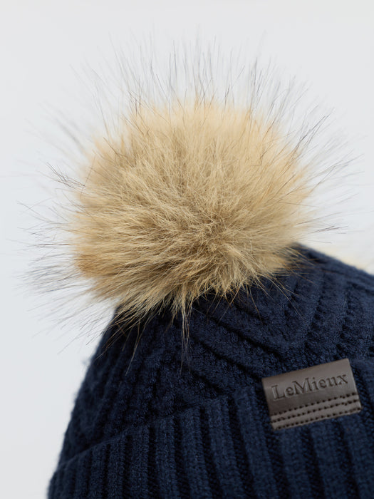 LeMieux Mini Beanie Double Pom Navy