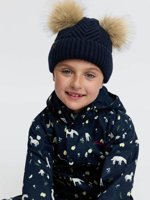 LeMieux Mini Beanie Double Pom Navy