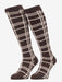 LeMieux Heritage Fluffies Socks Cocoa Check