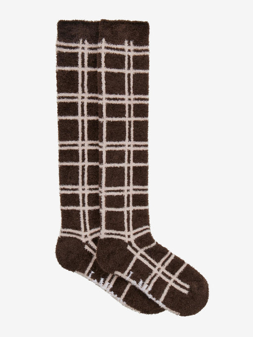 LeMieux Heritage Fluffies Socks Cocoa Check
