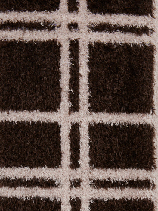 LeMieux Heritage Fluffies Socks Cocoa Check