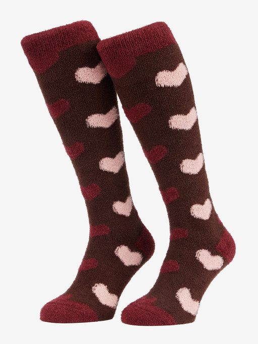 LeMieux Heart Fluffies Socks Bramble