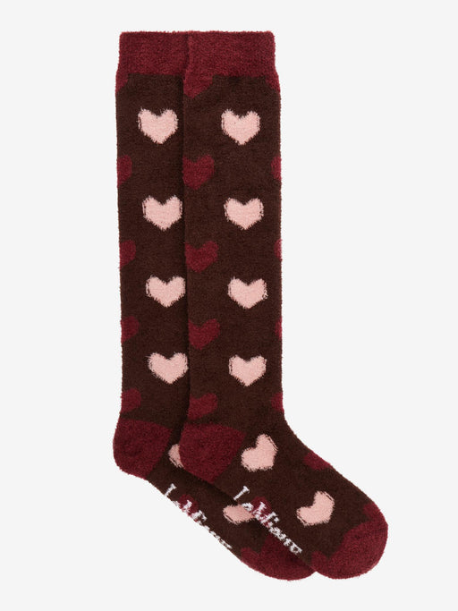 LeMieux Heart Fluffies Socks Bramble