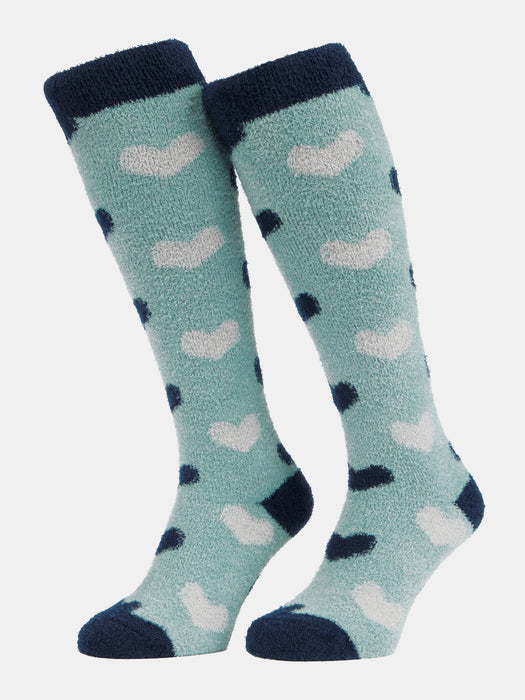 LeMieux Heart Fluffies Socks Aloe