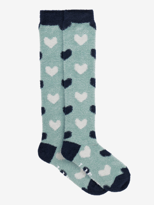 LeMieux Heart Fluffies Socks Aloe
