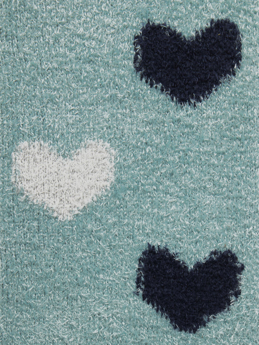 LeMieux Heart Fluffies Socks Aloe