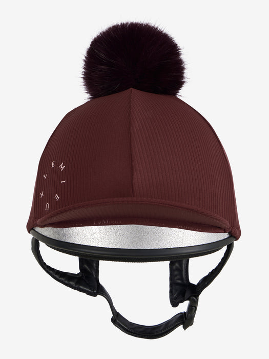LeMieux Ribbed Hat Silk Bramble