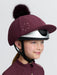LeMieux Ribbed Hat Silk Bramble