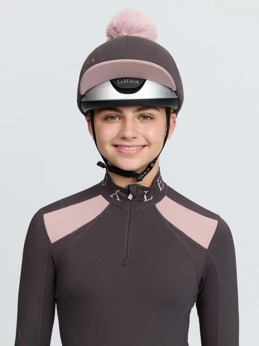 LeMieux Classique Pom Hat Silk Cocoa